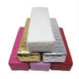 Heart shape nail art column cushion – red