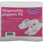 Jednorázové PE pantofle Beautyfor 25 párů