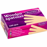 Beautyfor Wooden Wax Spatulas 100 pcs