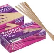 Beautyfor Slim Wooden Wax Spatulas 100 pcs