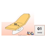 Protective cover for beds without hole - 80 cm - white