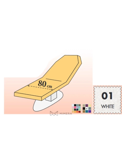 Protective cover for beds without hole - 80 cm - white