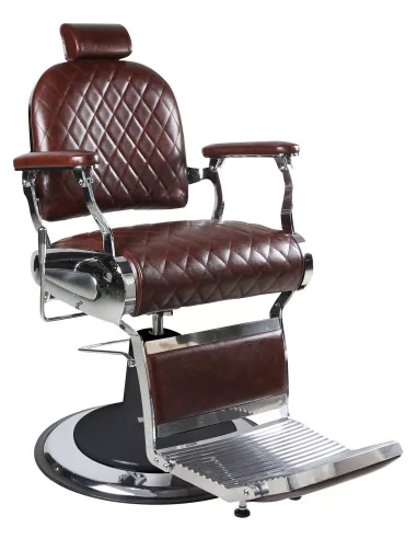 Retro barber křeslo ELEGANCE - kaštanová