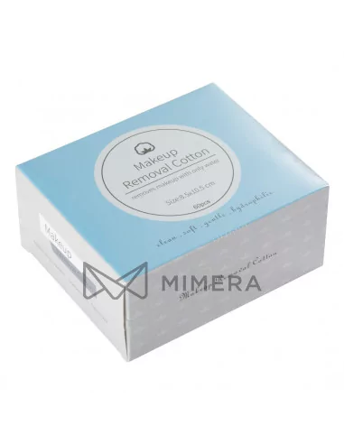 Makeup removal nonwoven cotton pads