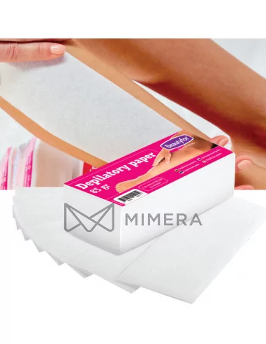 Depilatory paper strips 85g size...