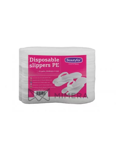 Disposable slippers PE (25 pairs)