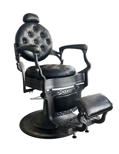 Retro barber chair RENOIR GREY -...