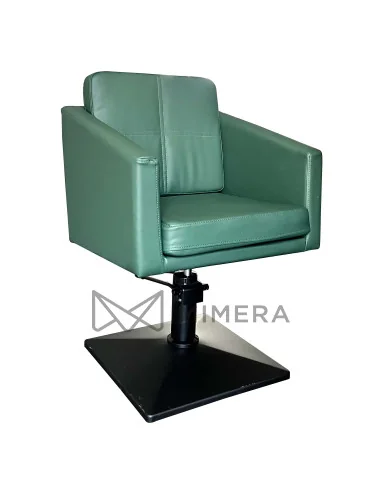 Styling chair CUBE BLACK - velvet green