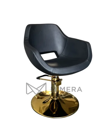 Styling chair LUXA GOLD - velvet black