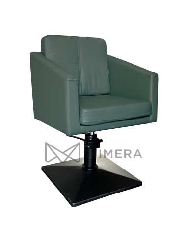 Styling chair CUBE BLACK - velvet green