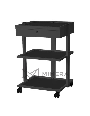 Cosmetic trolley SLEEK - black