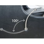 Myjnia fryzjerska ATLAS - umyvalka biała, matowy czarny