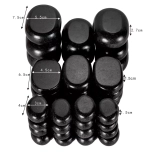 Hot SPA Stones, polished, 36pcs set AOB1510500