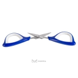 Nożyczki do brwi – niebieskie