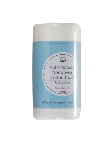 Multi-purpose disposable cosmetic wipes made of non-woven fabric (roll)