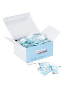 Compressed nonwoven facial mask