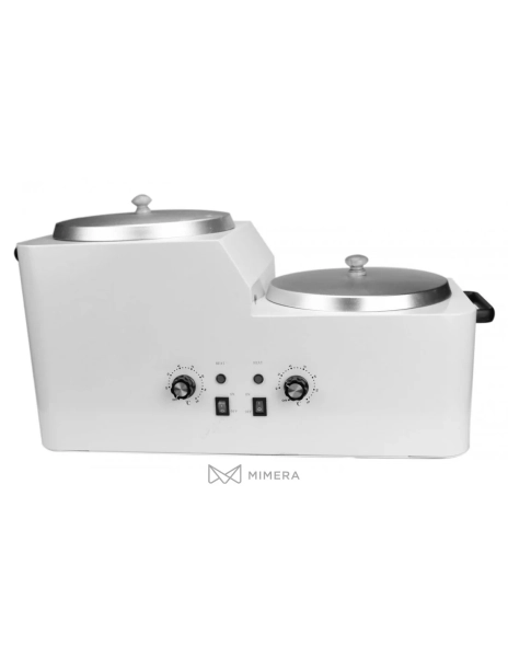 Double pots iron wax heater 2x500ml