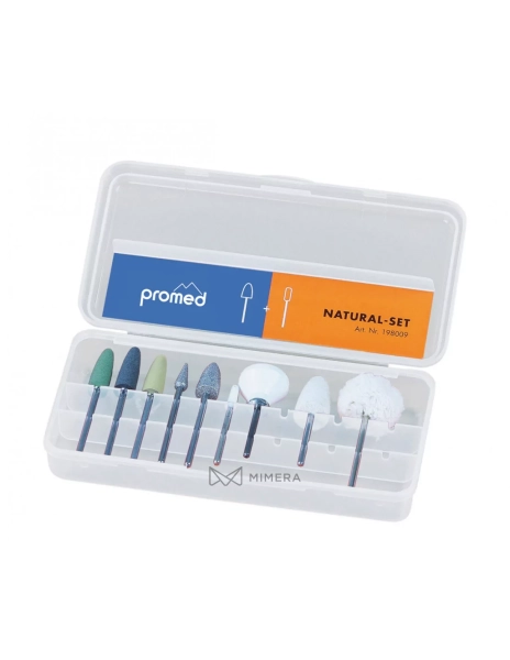 Modellage bit set \"Natural\" PROMED - 9 pcs