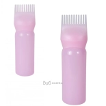 Aplikátor s hřebenem na barvení vlasů - ružová