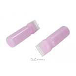 Aplikátor s hřebenem na barvení vlasů - ružová