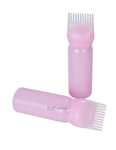 Applicator with comb for hair coloring - pink
