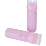 Aplikátor s hřebenem na barvení vlasů - ružová