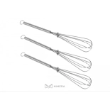 Metlička na míchání barev - kovová 10 ks