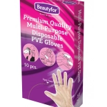 Víceúčelové prémiové rukavice z PVE (50 ks / balení) -  velikost S