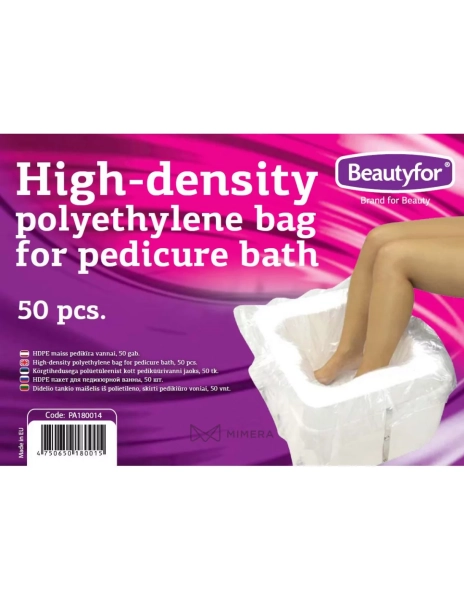 Polyethylene bags for pedicure bath 51x51cm (50pcs.)
