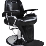 Barber křeslo LEON - lesklá černá