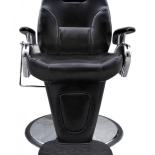 Barber křeslo LEON - lesklá černá