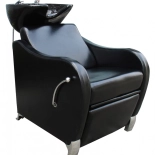 Shampoo chair GLAMI - black basin, shiny black