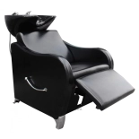Shampoo chair GLAMI - black basin, shiny black