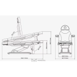 Electric cosmetic bed LEVI E3