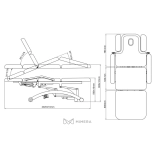 Electric physiotherapy bed ZIAN E3 - white