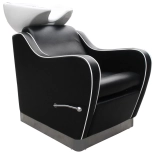 Shampoo chair NOBLE - white basin, matt black