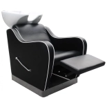 Shampoo chair NOBLE - white basin, matt black