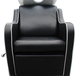 Shampoo chair NOBLE - white basin, matt black