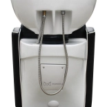 Shampoo chair NOBLE - white basin, matt black