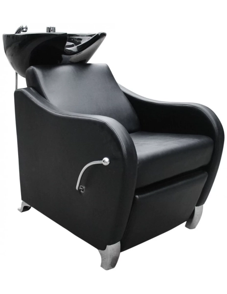 Kadernícky umývací box GLAMI - čierne umývadlo, matná čierna