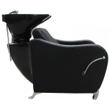 Kadernícky umývací box GLAMI - čierne umývadlo, matná čierna