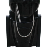 Kadernícky umývací box GLAMI - čierne umývadlo, matná čierna