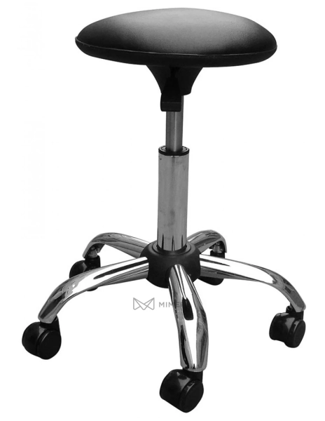 Hairdressing stool MOBY - matt black