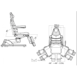 Electric pedicure chair APUS E5 - swivel