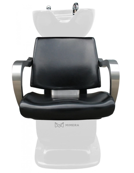 Shampoo chair MAPLE - white basin, matt black