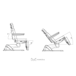 Electric cosmetic bed MABEL E3 - with exchangeable upholstery