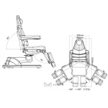 Electric pedicure chair APUS E3 - swivel