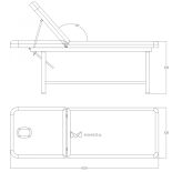 Vyšetřovací/masážní lehátko ALINA