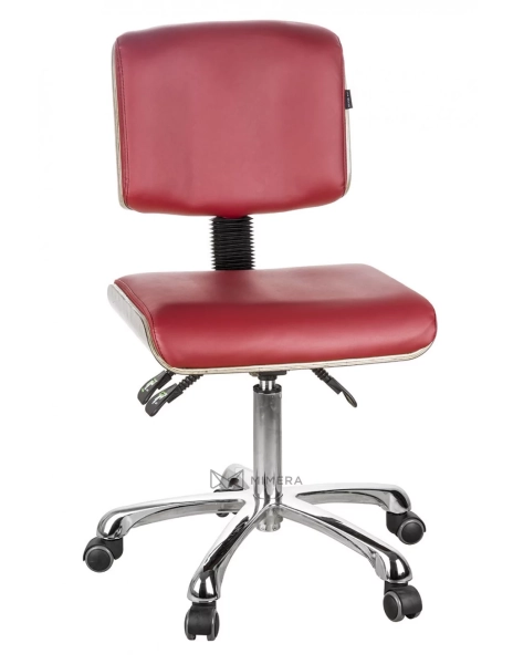 Cosmetic chair DENY TEAK - wine red