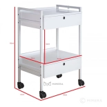 Cosmetic trolley DIVINE - white